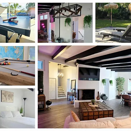 904 Nomad'S Nest Mid-Century Modern Entertainment Home With Cabin Vibes, 2 Mega Gamerooms, Pingpong, Pooltable, Gym, Patio